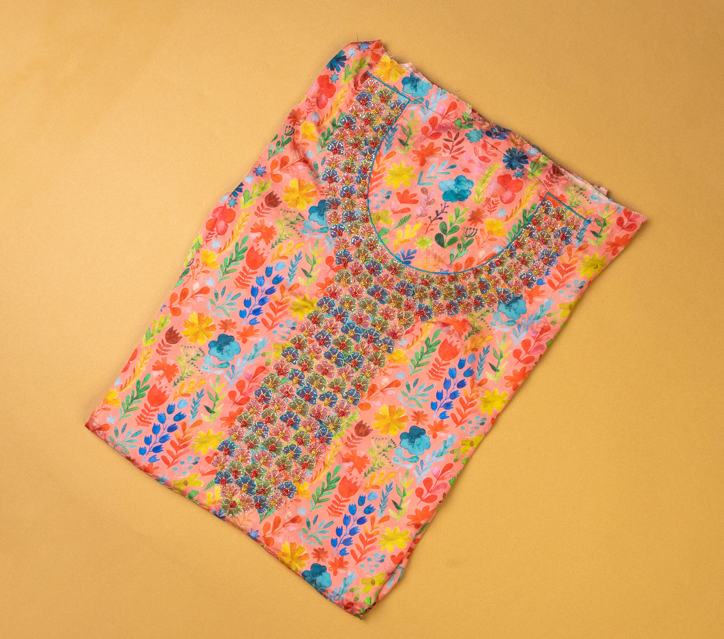 Kids Floral Embroidered