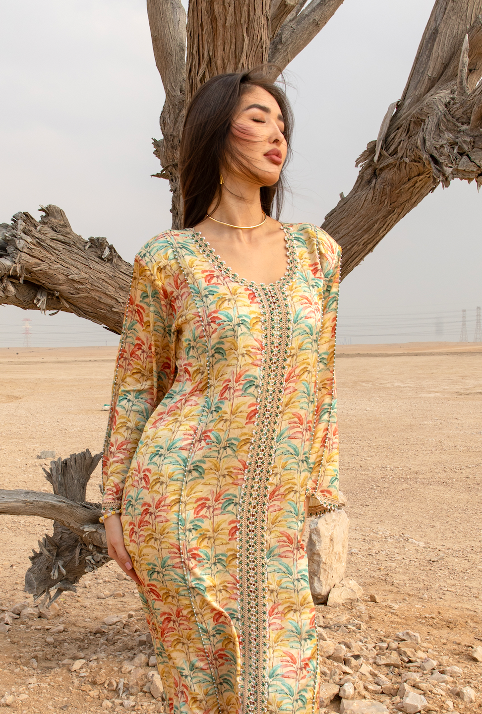 Pastel Palms Crochet Yellow