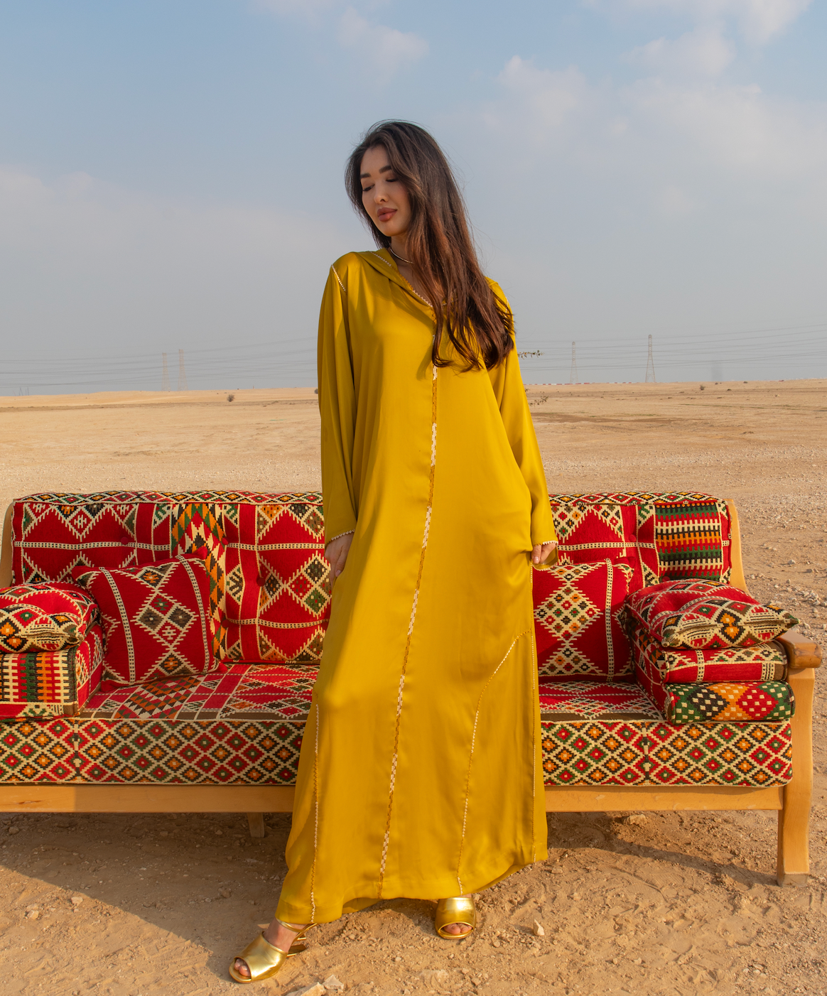 Mustard/Beige