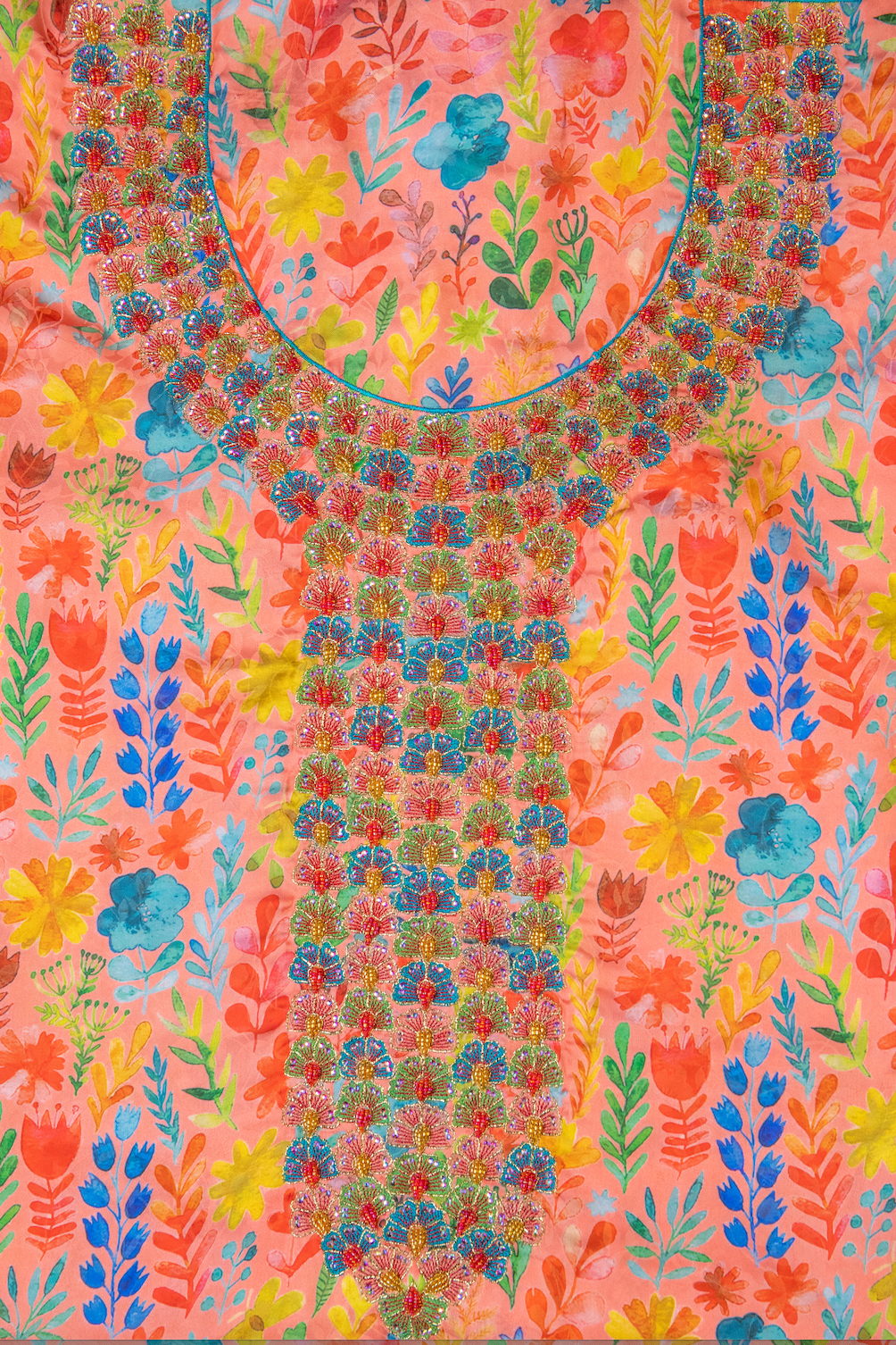 Kids Floral Embroidered