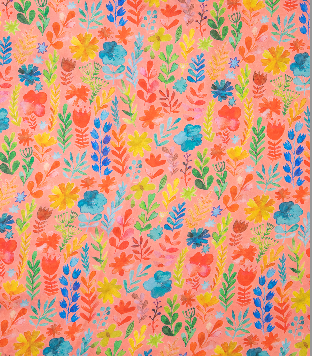 Kids Floral Embroidered
