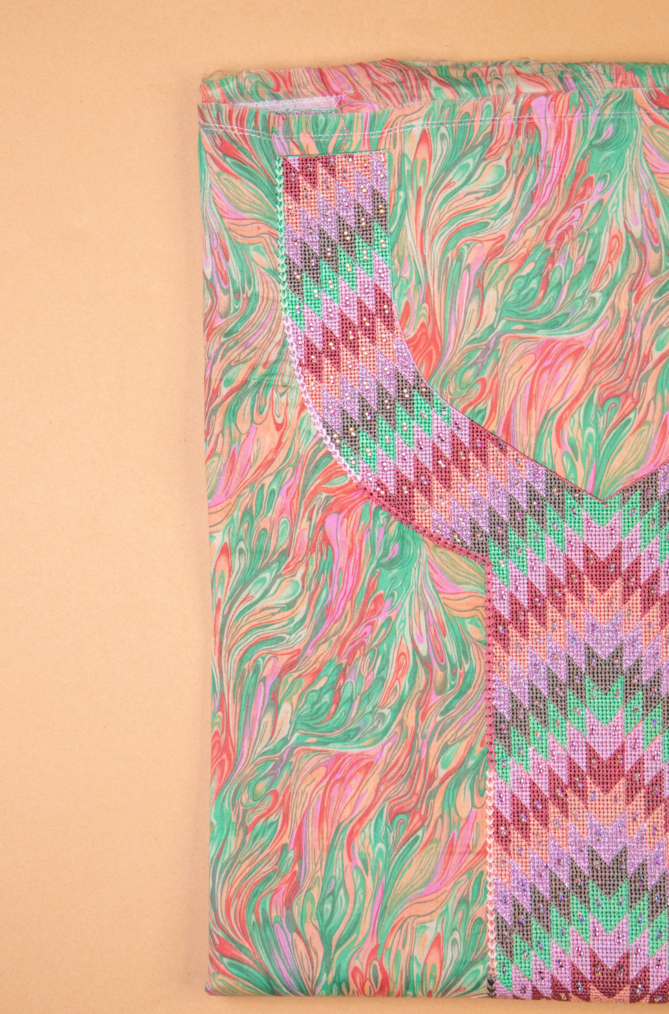 Vibrant Marbled Print