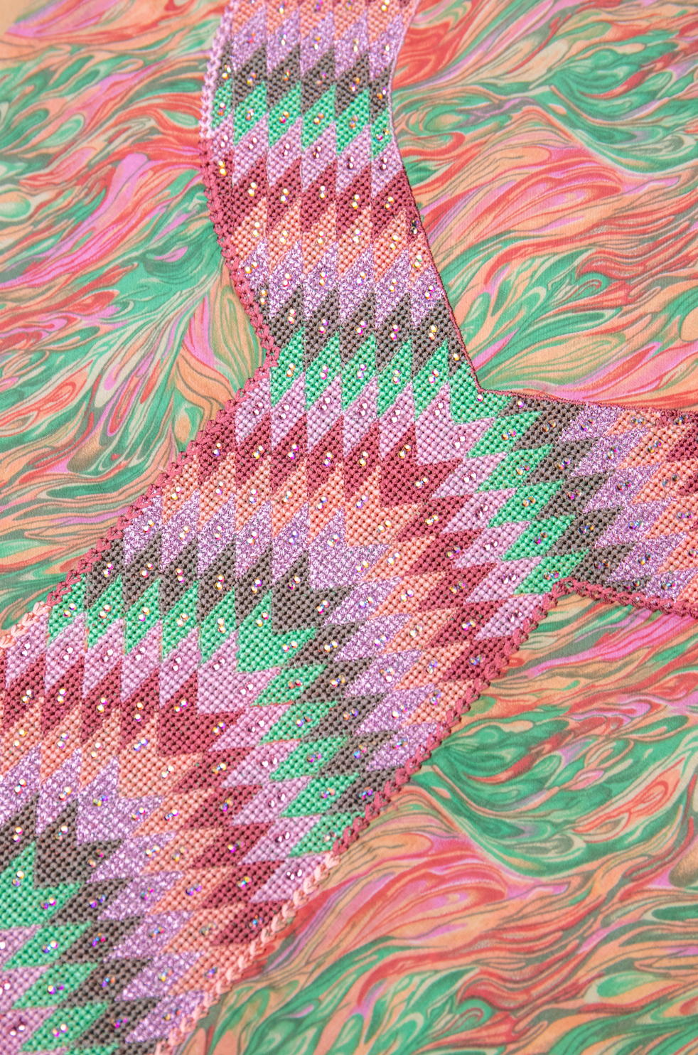 Vibrant Marbled Print