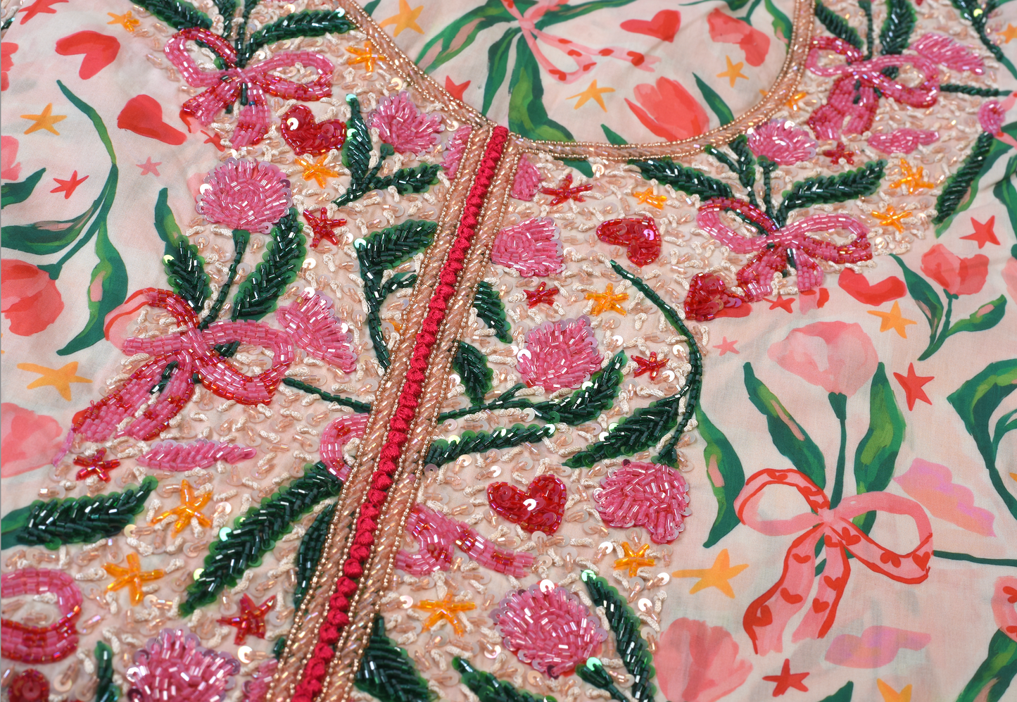 Tulip Heart Bows Baby (Age 2-5)