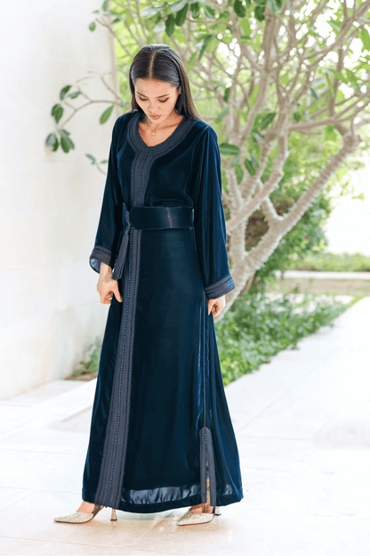 Velvet Turquoise & Blue