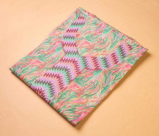 Vibrant Marbled Print