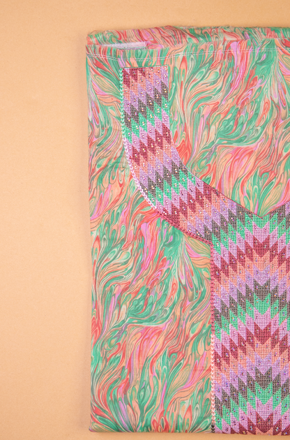 Vibrant Marbled Print