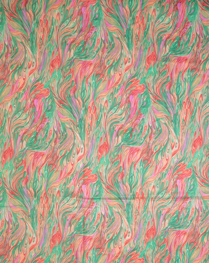 Vibrant Marbled Print