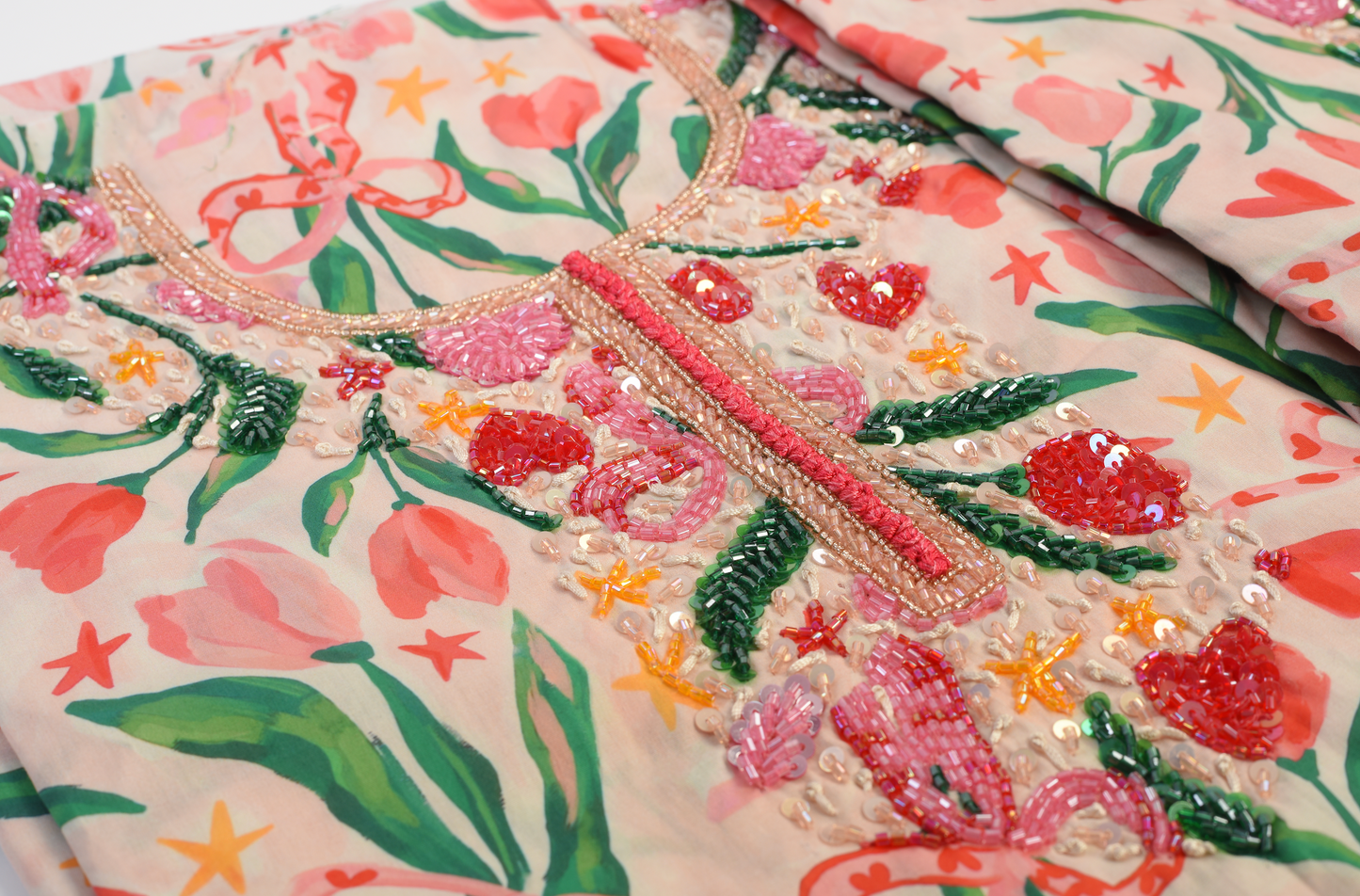 Tulip Heart Bows Baby (Age 2-5)